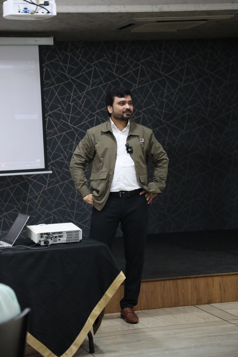 Avinash Chate leading an assertiveness and self-advocacy workshop