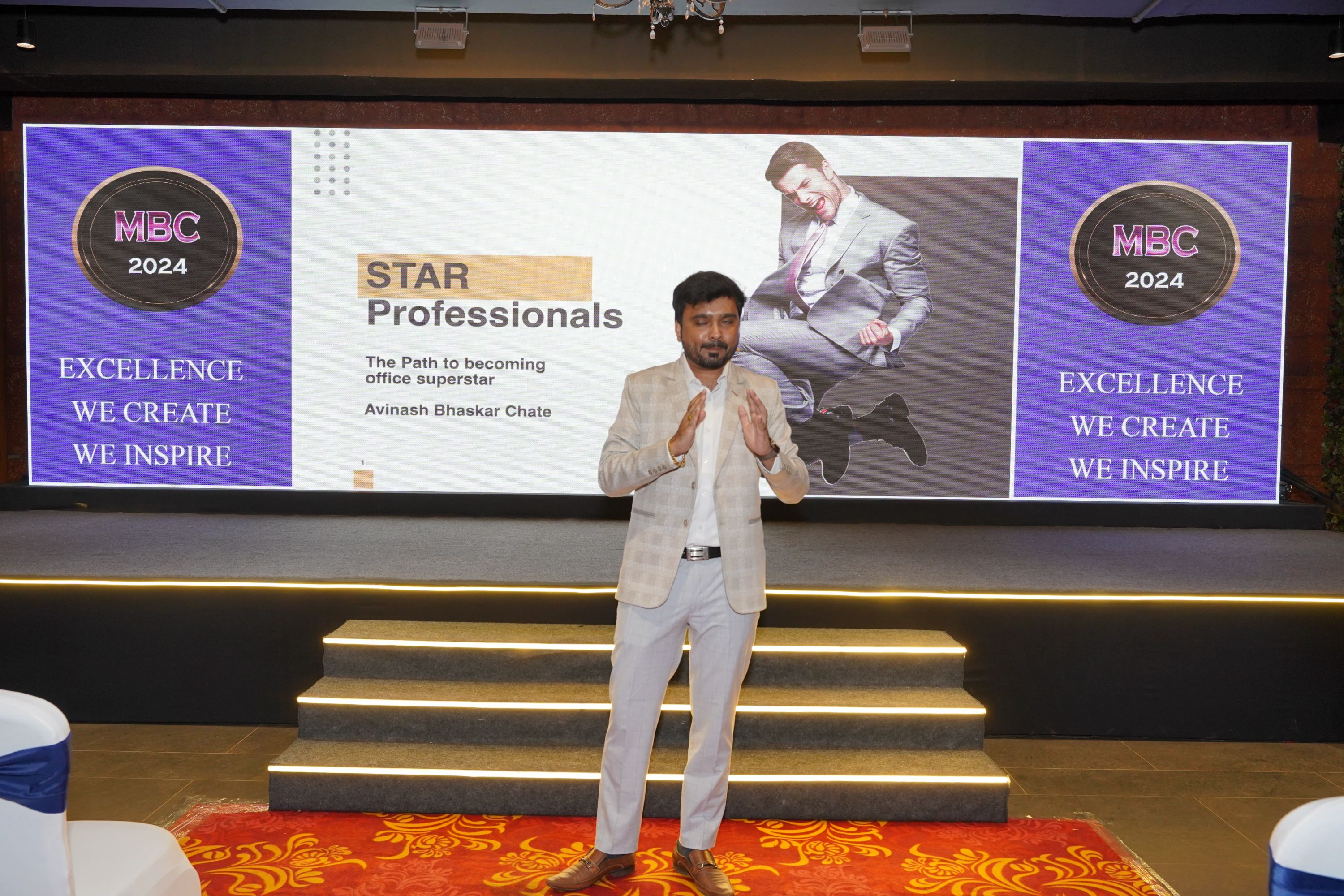 Avinash Chate delivering a flagship signature training programme